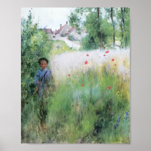 Jongen in de Meadow Poster (Voorkant)
