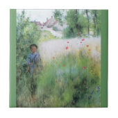 Jongen in de Meadow Tegeltje (Voorkant)