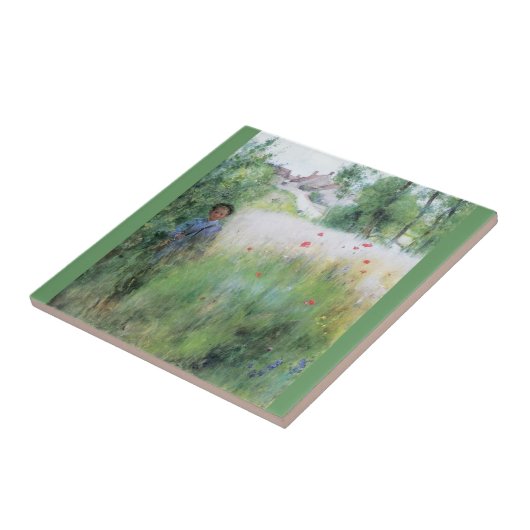 Jongen in de Meadow Tegeltje (Zijkant)