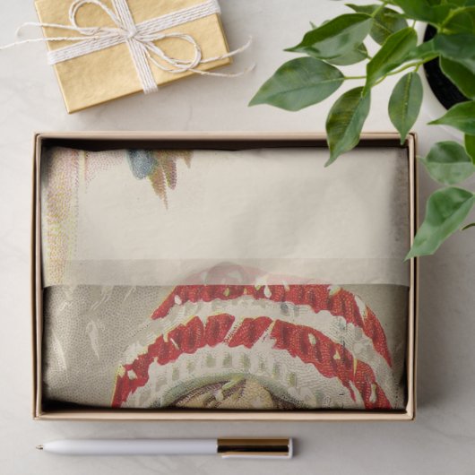  jongen in de sneeuw tissuepapier (Geschenk)