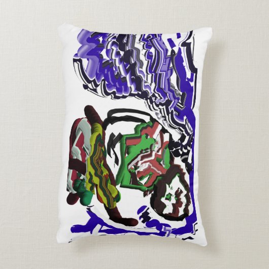 Jongen in de winter plezier accent kussen (Achterkant (Verticaal))