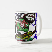 Jongen in de winter plezier koffiemok (Voorkant rechts)