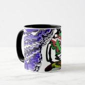 Jongen in de winter plezier mok (Voorkant links)