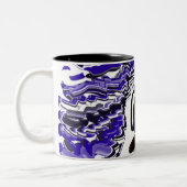 Jongen in de winter plezier tweekleurige koffiemok (Links)