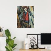 Jongen in een Rode Waistmantel - Paul Cézanne Fine Poster (Thuiskantoor)