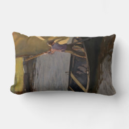 Jongen in een zeilboot (door Magnus Enckell) Kussen