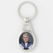 Jongen in een zeilpak sleutelhanger (Voorkant)