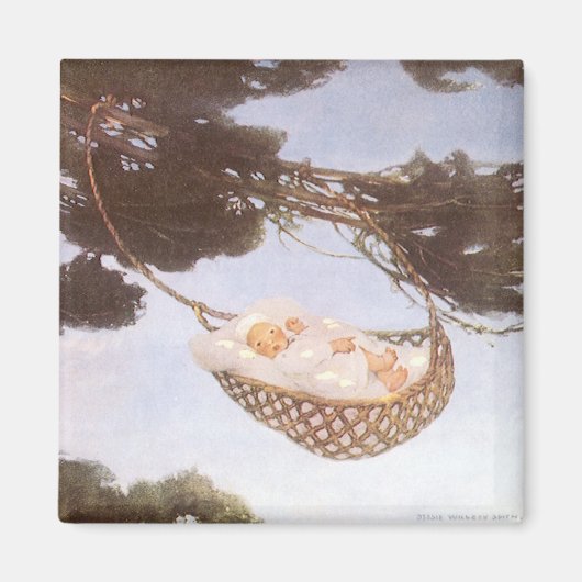 Jongen in Hassoc - Boom van Jessie Willcox Smith Magneet (Voorkant)