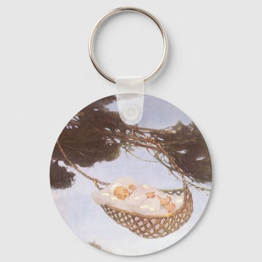 Jongen in Hassoc - Boom van Jessie Willcox Smith Sleutelhanger (Voorkant)