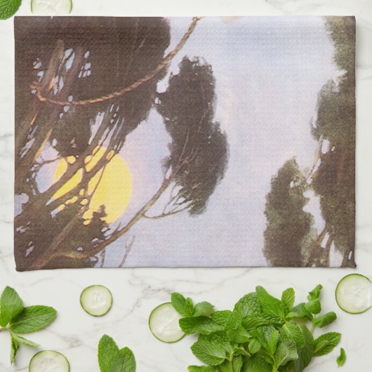 Jongen in Hassoc - Boom van Jessie Willcox Smith Theedoek (Gevouwen)