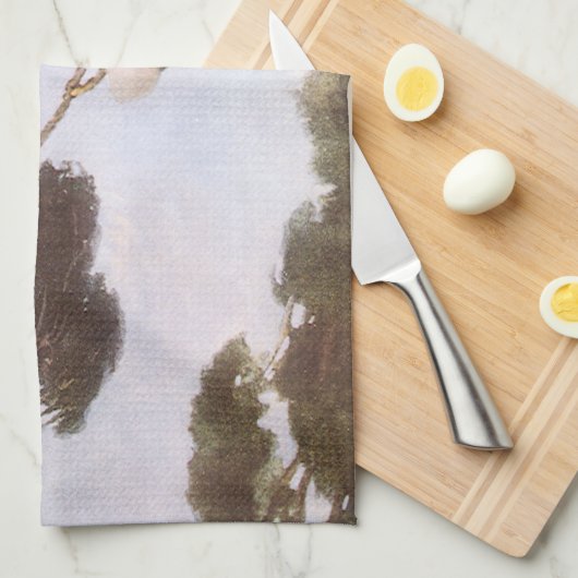 Jongen in Hassoc - Boom van Jessie Willcox Smith Theedoek (Quarter Fold)