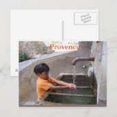 Jongen in het briefkaart van de Provence (Voorkant / Achterkant)