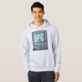 Jongen in het kinderbad hoodie (Voorkant volledig)