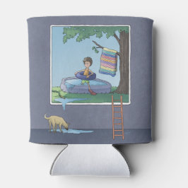 Jongen in het kinderbad Koelbox Blikjeskoeler