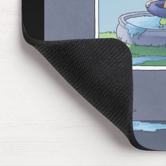 Jongen in het kinderzwembad muismat (Hoek)