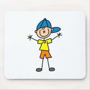 Jongen in honkbalpet muismat
