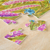 Jongen in lavendelveld legpuzzel (Zijkant)