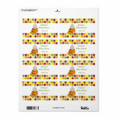 Jongen in Pompoen Baby shower Waterflesetiketten Etiket (Full Sheet)