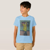 Jongen in Rainmantel T-shirt (Voorkant volledig)