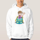 Jongen in rugzak Waving Fun School Kind Hoodie (Voorkant)