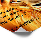 Jongen Inspirerend "leeuwen" Poster van GODDESSY (Hoek)