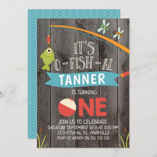 Jongen is de eerste uitnodiging van de eerste verj (Voorkant / Achterkant)