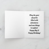 jongen is jarig kaart (Binnen)