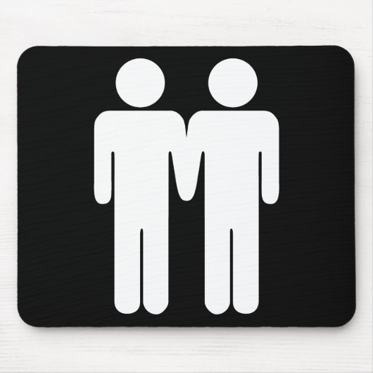 Jongen + Jongen Mousepad Muismat (Voorkant)