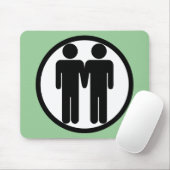 Jongen + Jongen Mousepad Muismat (Met muis)