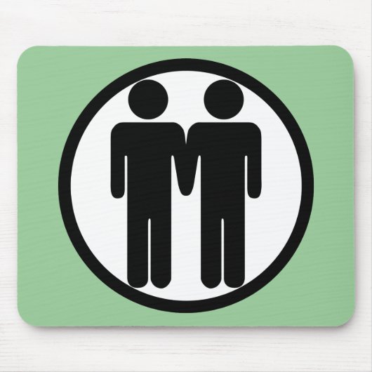 Jongen + Jongen Mousepad Muismat (Voorkant)