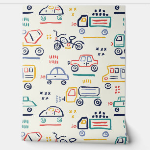 Jongen Kaarten Marker Wallpaper Behang