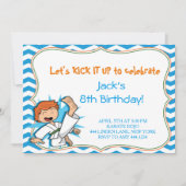 Jongen Karate Martial Arts Verjaardagsfeest Uitnod Kaart (Voorkant)