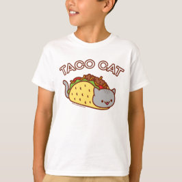 Jongen kat T-Shirt - "TACO CAT"