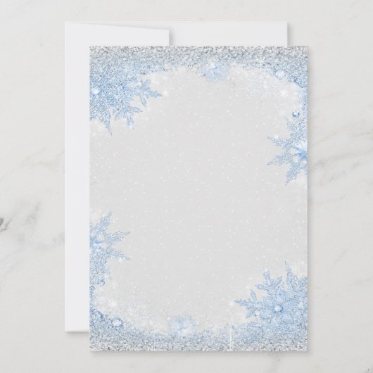 Jongen kerstBaby shower Kaart (Achterkant)