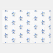 Jongen kerstcadeaupapier met ellephant inpakpapier vel (Voorkant 2)