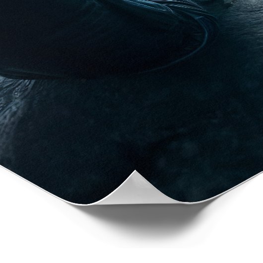 Jongen kijkt naar de golven poster (Hoek)