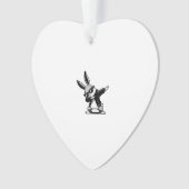 Jongen Kind Pasen Dag Dabbing Konijn Hip Hop Ea Ornament (voorkant)