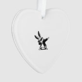 Jongen Kind Pasen Dag Dabbing Konijn Hip Hop Ea Ornament (voorkant)