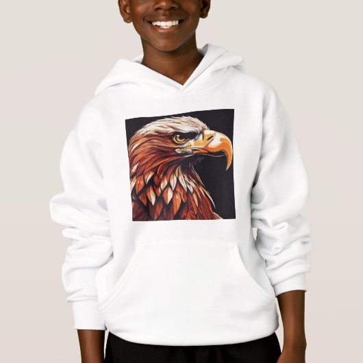 Jongen Kinder Pullover Print Eagle Hoodies (Voorkant)