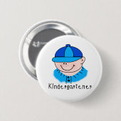 Jongen Kindergartner Ronde Button 5,7 Cm (Voorkant /achterkant)