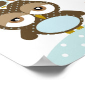 Jongen kinderslaapkamerkunst Ik zal voor altijd va Poster (Hoek)