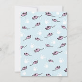 Jongen Kitty Kat Verjaardagsfeestje Uitnodiging (Achterkant)