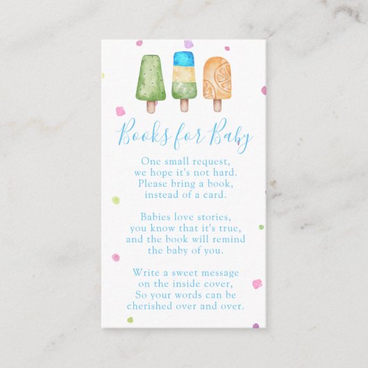 Jongen Klaar aan de Boeken van de Pop van de Zomer Informatiekaartje (Voorkant)