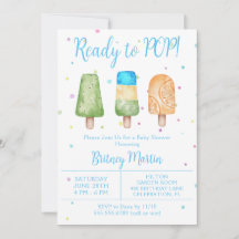 Jongen klaar om te komen Zomer Baby Shower