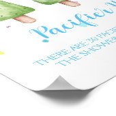 Jongen Klaar voor Pop Baby shower Game Pacifier Hu Poster (Hoek)