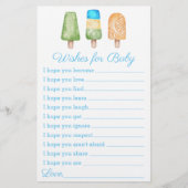 Jongen klaar voor Pop Summer Baby shower Game (Voorkant)
