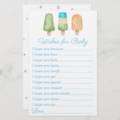 Jongen klaar voor Pop Summer Baby shower Game (Voorkant / Achterkant)