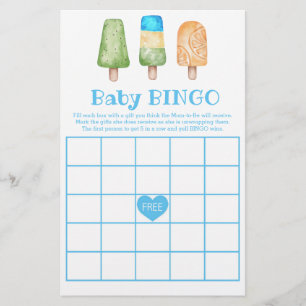 Jongen klaar voor Pop Summer Baby shower Game