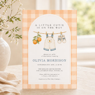 Jongen Kleine Munchkin Waslijn Baby Shower Kaart