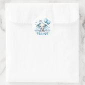 Jongen Kleine Pinda Ronde Sticker (Tas)